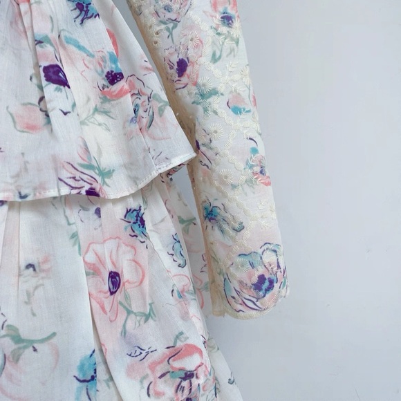 Designer-Style Lace Ruffle Maxi Dress - Picture 12 of 15